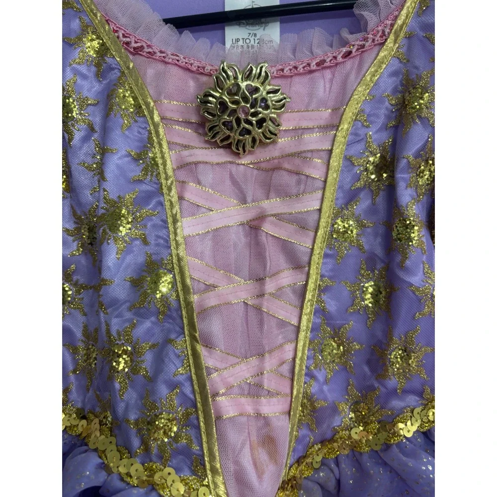 Disney Castle Collection Rapunzel Costume Dress Girls 7/8 Purple Princess Gown